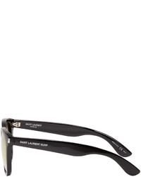 Saint Laurent Black And Gold Sl 101 Surf Sunglasses
