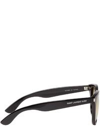 Saint Laurent Black And Gold Sl 101 Surf Sunglasses