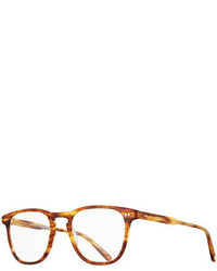 Garrett Leight Brooks Square Optical Frames Wclip On Sunglasses Goldtortoise