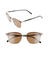 Salvatore Ferragamo Capsule Metal 55mm Rectangle Sunglasses