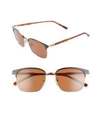Salvatore Ferragamo Capsule Metal 55mm Rectangle Sunglasses