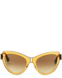 Balenciaga Cat Eye Sunglasses Amberrose Gold