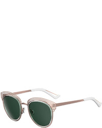 Christian Dior Dior Round Titanium Shutter Sunglasses