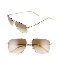 Oliver Peoples Clifton 58mm Aviator Sunglasses