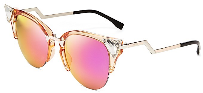 Fendi mirrored cat eye 2025 sunglasses