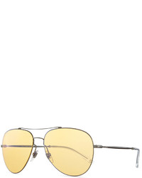Gucci Flash Lens Aviator Sunglasses Dark Ruthenium