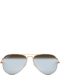 Ray-Ban Gold Mirrored Aviator Sunglasses