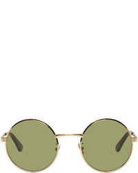 Saint Laurent Gold Sl 136 Zero Retro Sunglasses