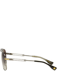 Dita Gunmetal Gold Plated Victoire Aviator Sunglasses