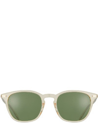 Oliver Peoples Heaton Square Acetate Sunglasses Buffgreen