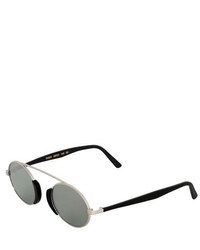 L.G.R Togo Metal Round Mirrored Sunglasses