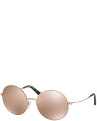 Michael Kors Michl Kors Mirrored Round Metal Sunglasses