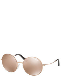 Michael Kors Michl Kors Mirrored Round Metal Sunglasses