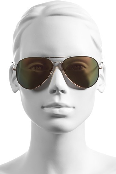 Mirrored Aviator 57mm Sunglasses, $14 | Nordstrom | Lookastic