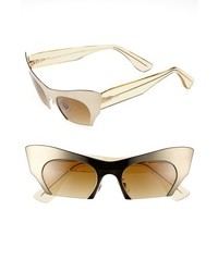 Miu Miu 49mm Cat Eye Sunglasses Pale Gold One Size