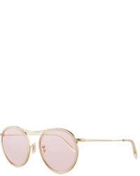 Oliver Peoples Mp 3 30th Anniversary Round Photochromic Sunglasses Buffpink Wash
