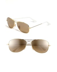 Ray-Ban New Classic Aviator 59mm Sunglasses In Goldbrown Mirror At Nordstrom