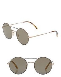 Oliver Peoples Nickol 53mm Round Sunglasses
