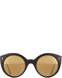 Illesteva Palm Beach Mirrored Sunglasses Blackgold