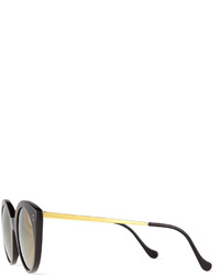 Illesteva Palm Beach Mirrored Sunglasses Blackgold