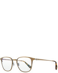 Oliver Peoples Pressman Square Titanium Fashion Glasses Aged Gold