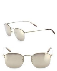 Oliver Peoples Rickman 51mm Square Sunglasses, $340 | Saks Fifth Avenue |  Lookastic