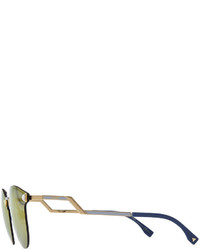 Fendi Rimless Sunglasses With Stepped Arms
