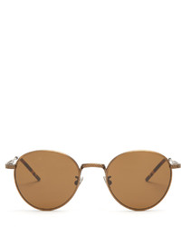 Bottega Veneta Round Frame Ruthenium Plated Sunglasses