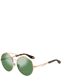 Givenchy Round Metal Aviator Sunglasses