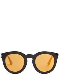 Saint Laurent Round Mirrored Acetate Sunglasses