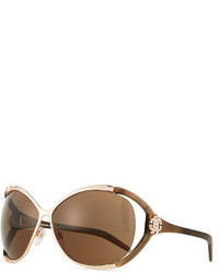 Roberto Cavalli Round Sunglasses Medium Gold