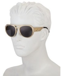 Versace Textured Aviator Sunglasses