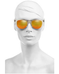 Kenzo Wayfarer Style Acetate Mirrored Sunglasses