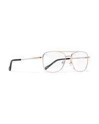 Le Specs Wilderness Aviator Style Gold Tone Optical Glasses