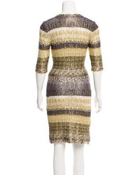Oscar de la Renta Silk Sweater Dress