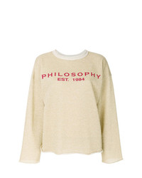 Philosophy di Lorenzo Serafini Raw Hem Logo Sweatshirt