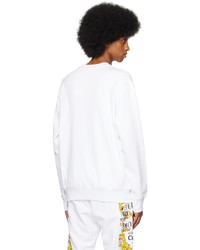 VERSACE JEANS COUTURE White V Emblem Sweatshirt