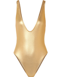 Solid & Striped The Michelle Metallic Swimsuit