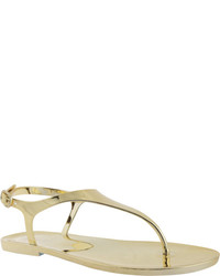 BCBGMAXAZRIA Bcbg Max Azria Wish Thong Sandal Gold Mirror Jelly Thong Sandals