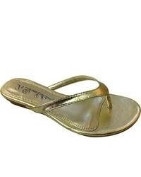 Westbuitti Dy 2 Gold Thong Sandals