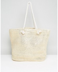 Asos Beach Shopper Bag With Rope Handle