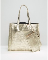 Juicy Couture Gold East West Tote Bag