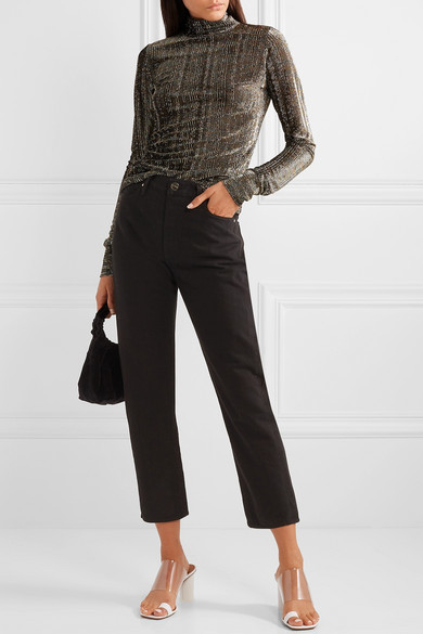 Les Rêveries Ribbed Lurex Turtleneck Top, $152 | NET-A-PORTER.COM ...