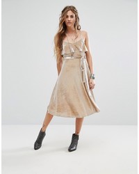 Glamorous Cami Midi Dress Win Luxe Velvet