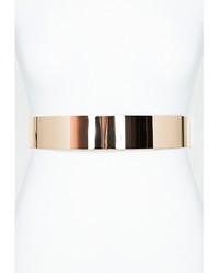 Missguided Metal Plate Belt Gold