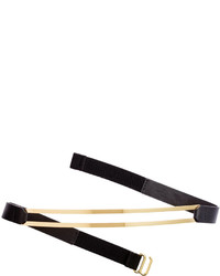 H&M Narrow Waist Belt Blackgold Colored Ladies