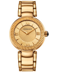 Versace 38mm Leda Bracelet Watch Golden