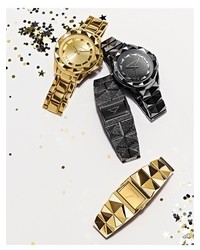 Karl Lagerfeld 7 Faceted Bezel Bracelet Watch 44mm