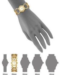 Tory Burch Amelia Geometric Goldtone Stainless Steel Cutout Bracelet Watch