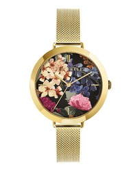 Ted Baker London Ammy Floral Mesh Watch